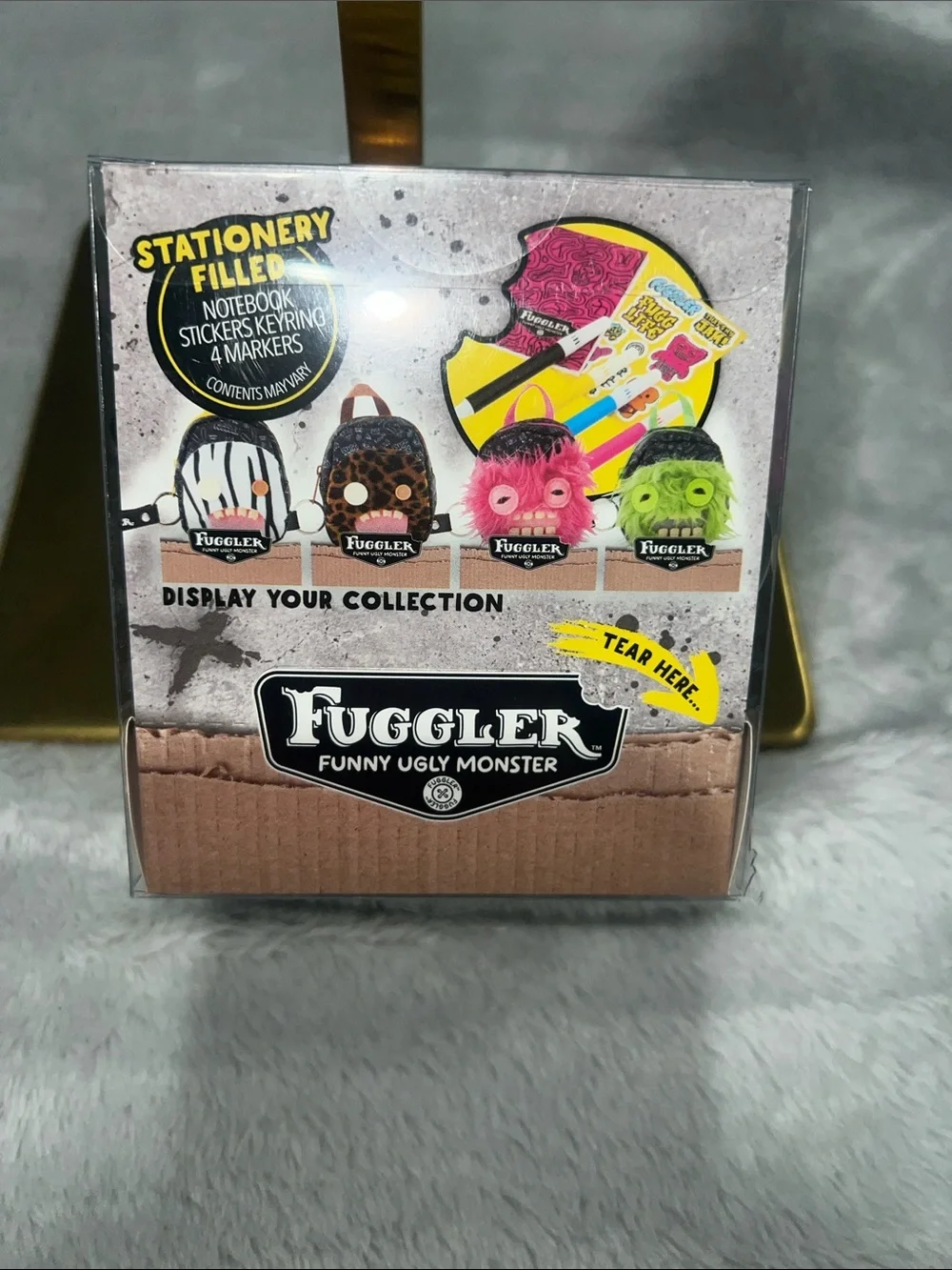 Fuggler Funny Ugly Monster Mini Backpack With Stationery- New